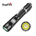 Supfire factory supply high quality aluminum alloy waterproof rechargeable tactical LED torch light long distance flashlight
